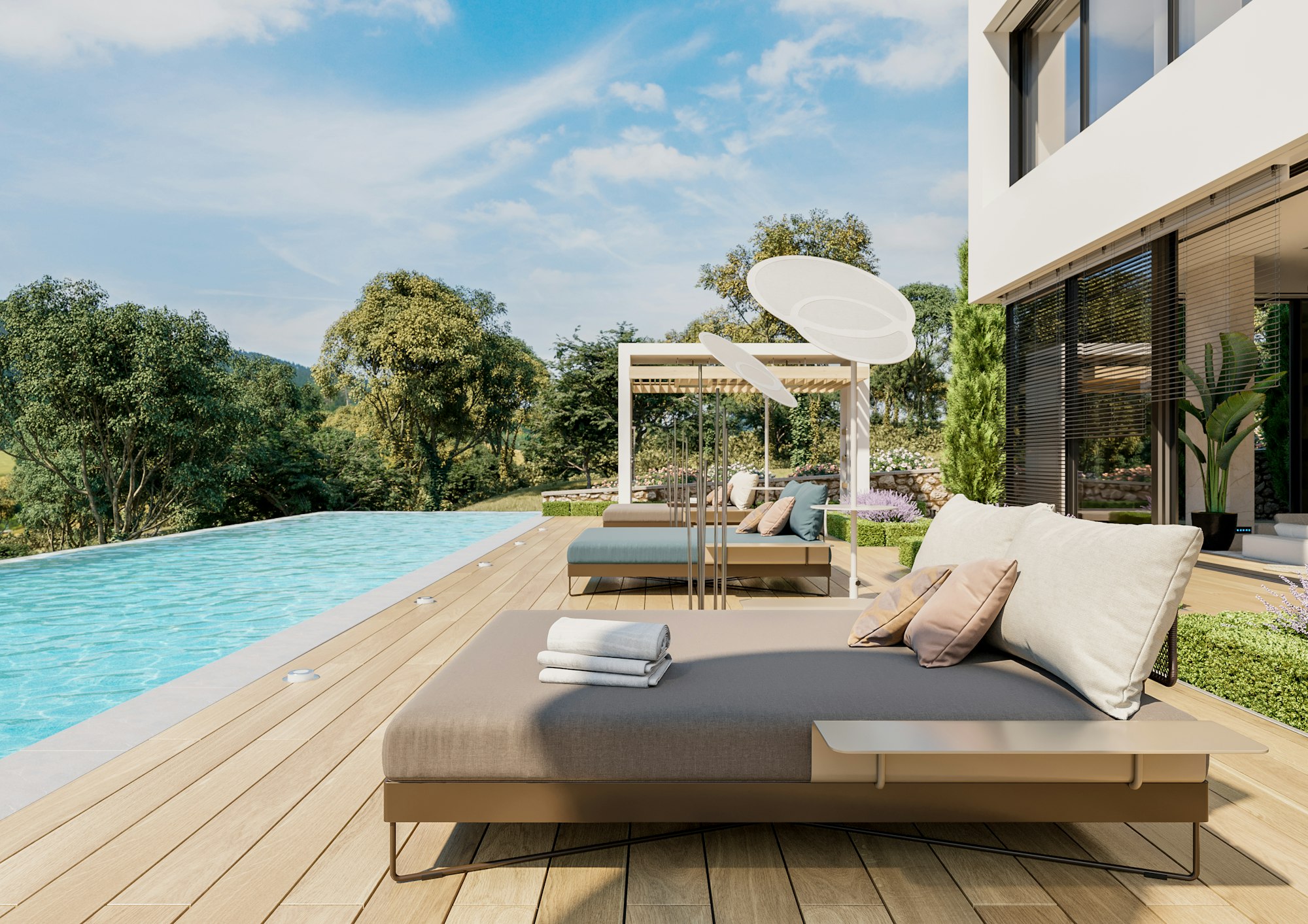 Luxury short-term rental interior